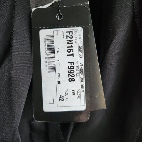 *NWT* Emporio Armani Black Silk Organza Mini Skirt - US 6 🇮🇹 - Picture 7 of 10